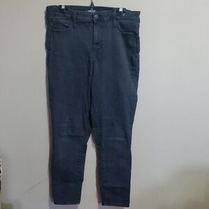 Jordache High Rise Curvy Skinny Jeans in Charcoal Size 14